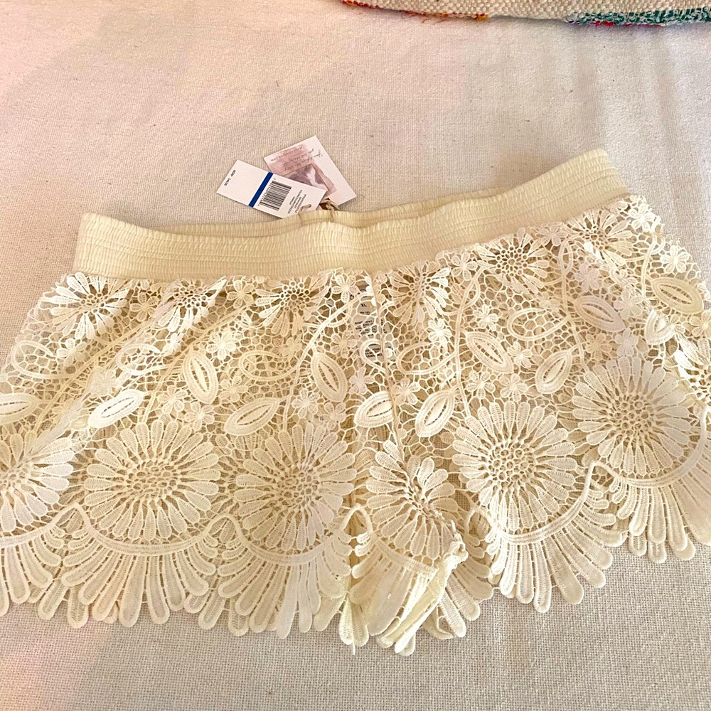 Crochet lace shorts for summer